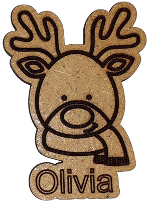 Magnet - Renne  personnalisable